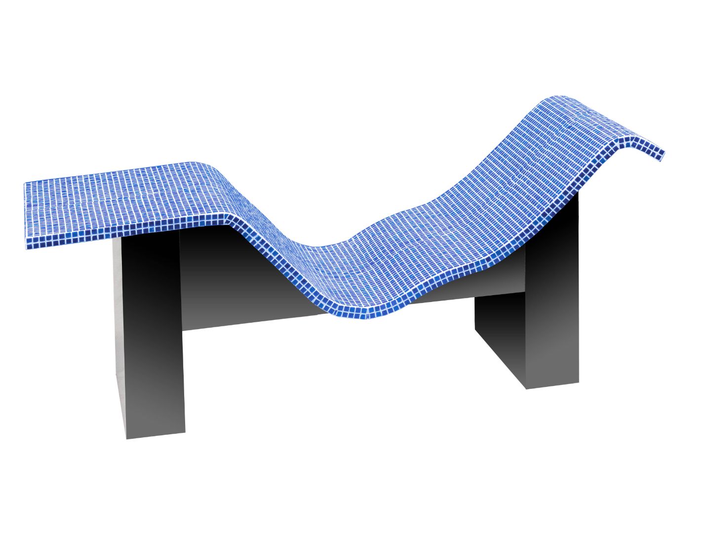 Heated Lounger Style Blue