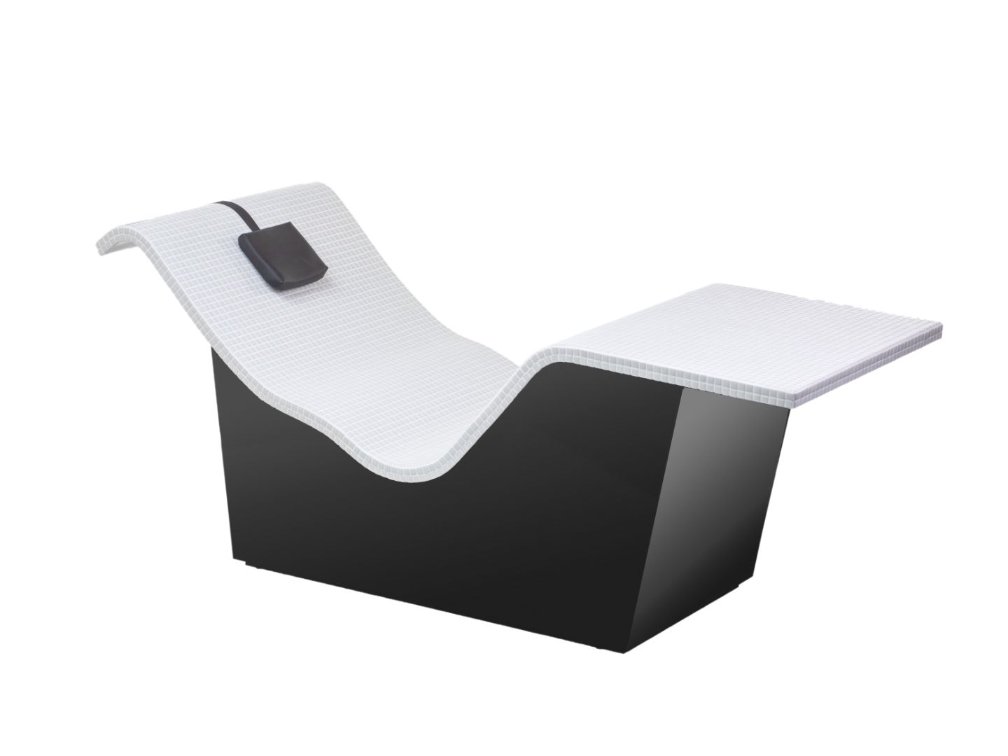 Heated Lounger Compact White